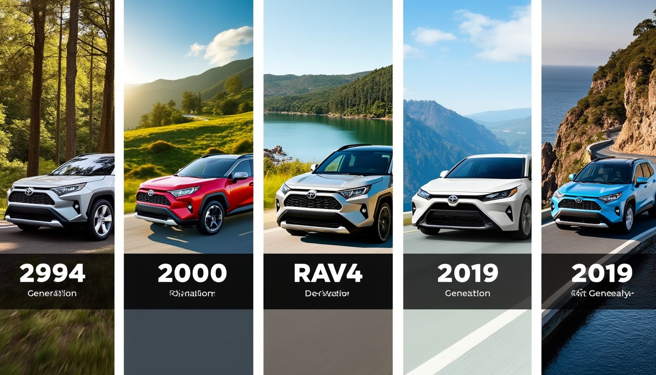Quelles sont les différentes générations du Toyota RAV4 et leurs ...